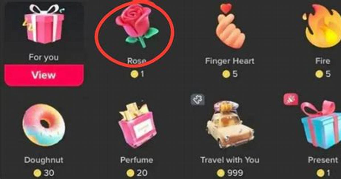 How Much Is a Rose on Tiktok? You Can Now Give Virtual Gifts |