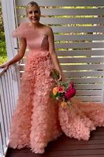 I Wore a Foofy Pink Wedding Dress
